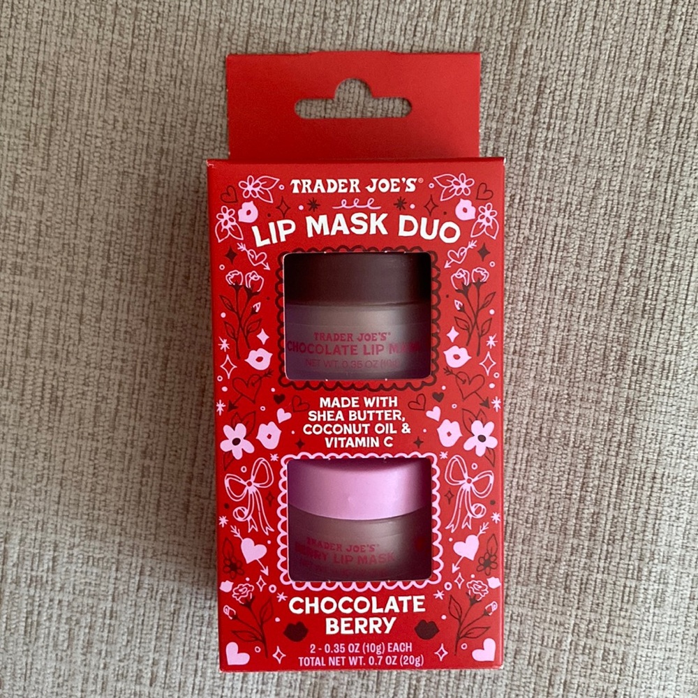 Trader Joe’s Chocolate Berry Lip Mask Duo NIB NWT